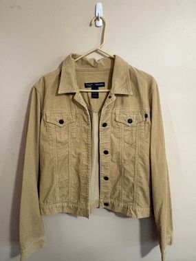 Abercrombie & Fitch Tan Corduroy Shirt Jacket